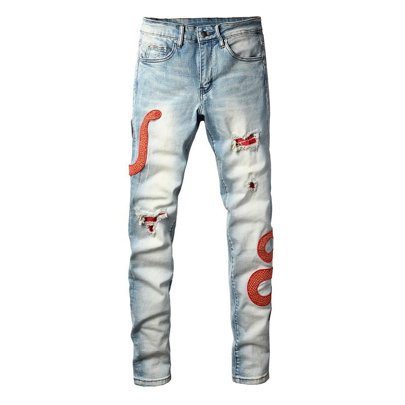 Clear Snake Jeans V2
