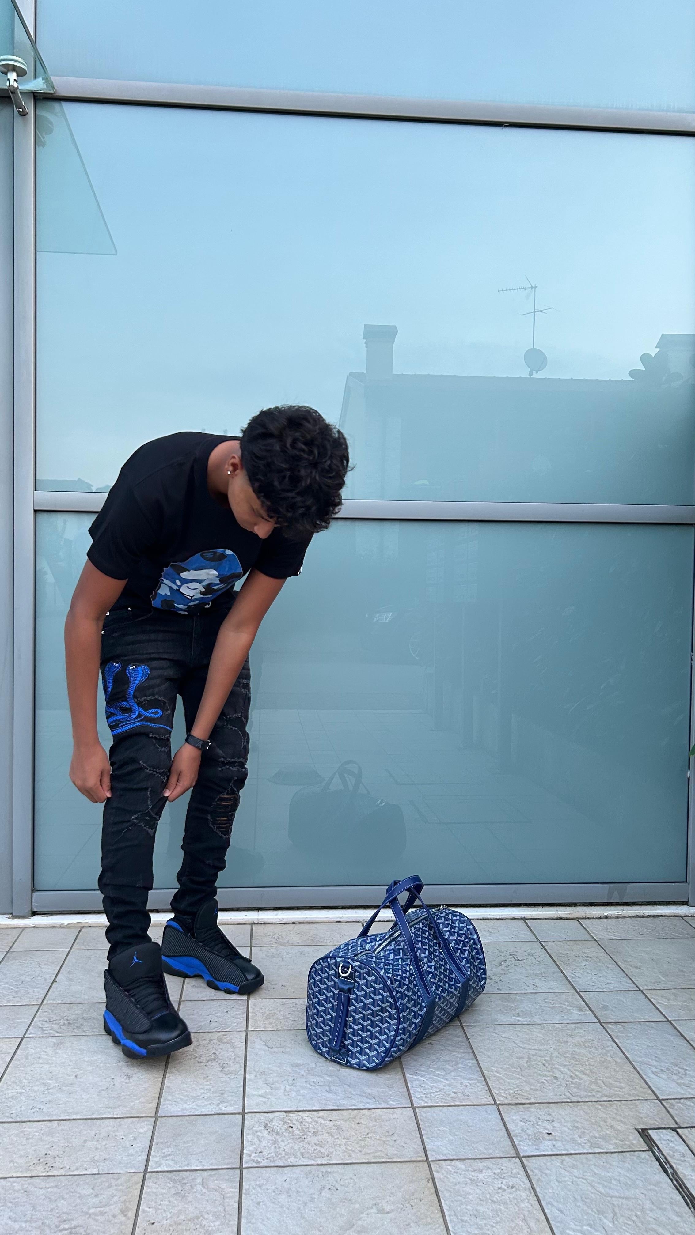 Blue Snake Jeans