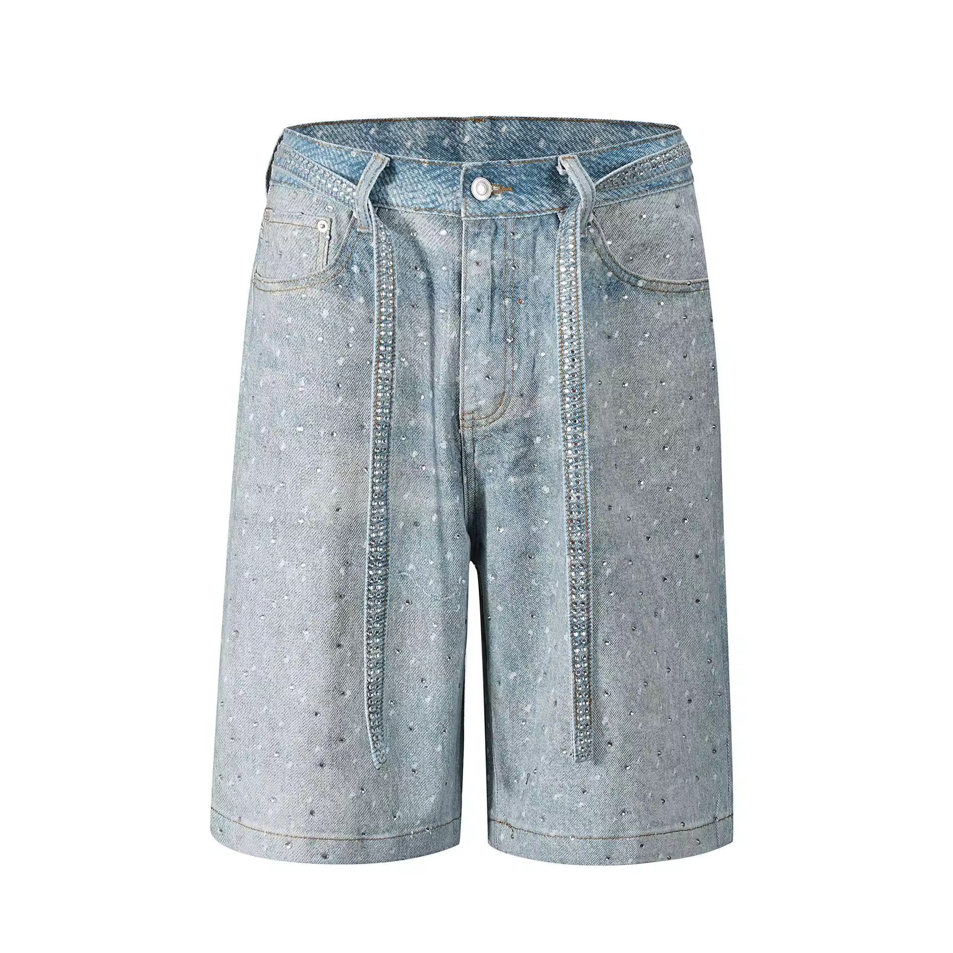 Sky Blue Diamond Shorts