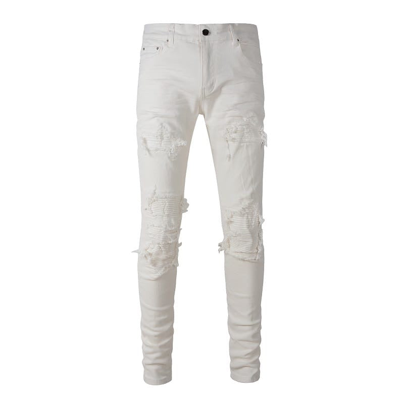 White Destroyed Jeans