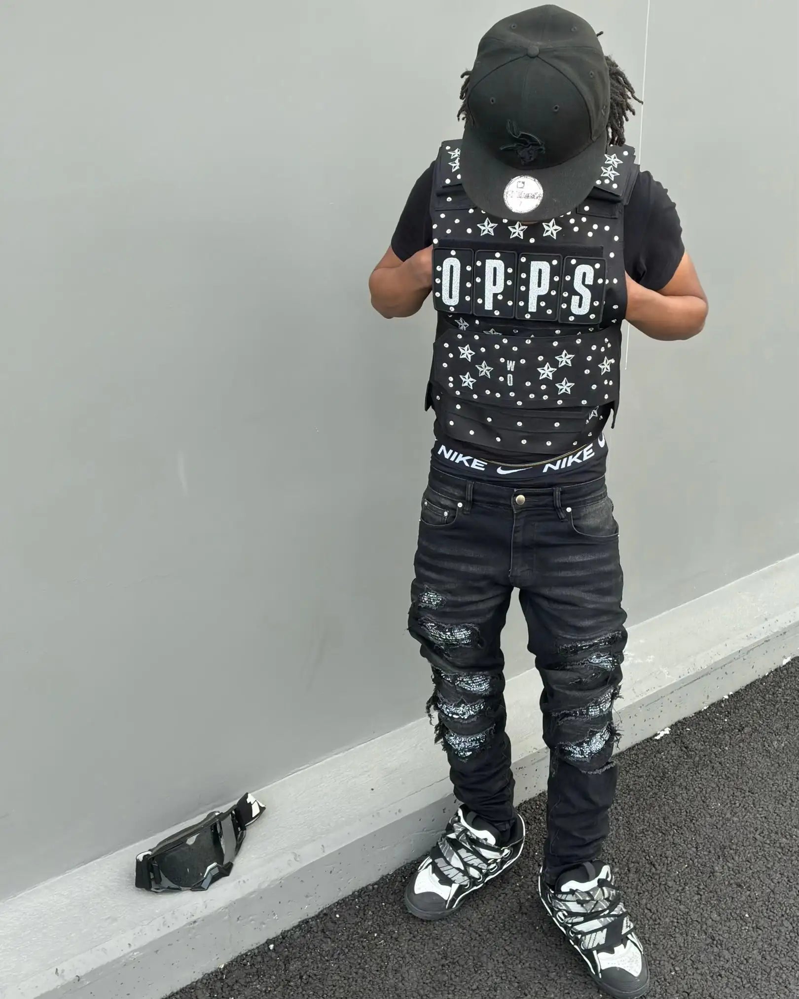 Black Bandana Jeans