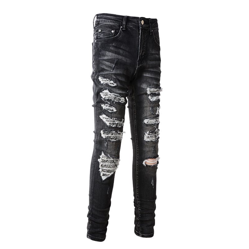 Grey Total Destroyed Jeans