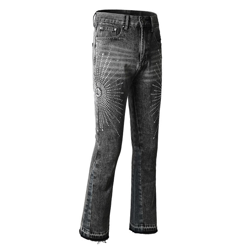 Diamond Grey Flared Jeans