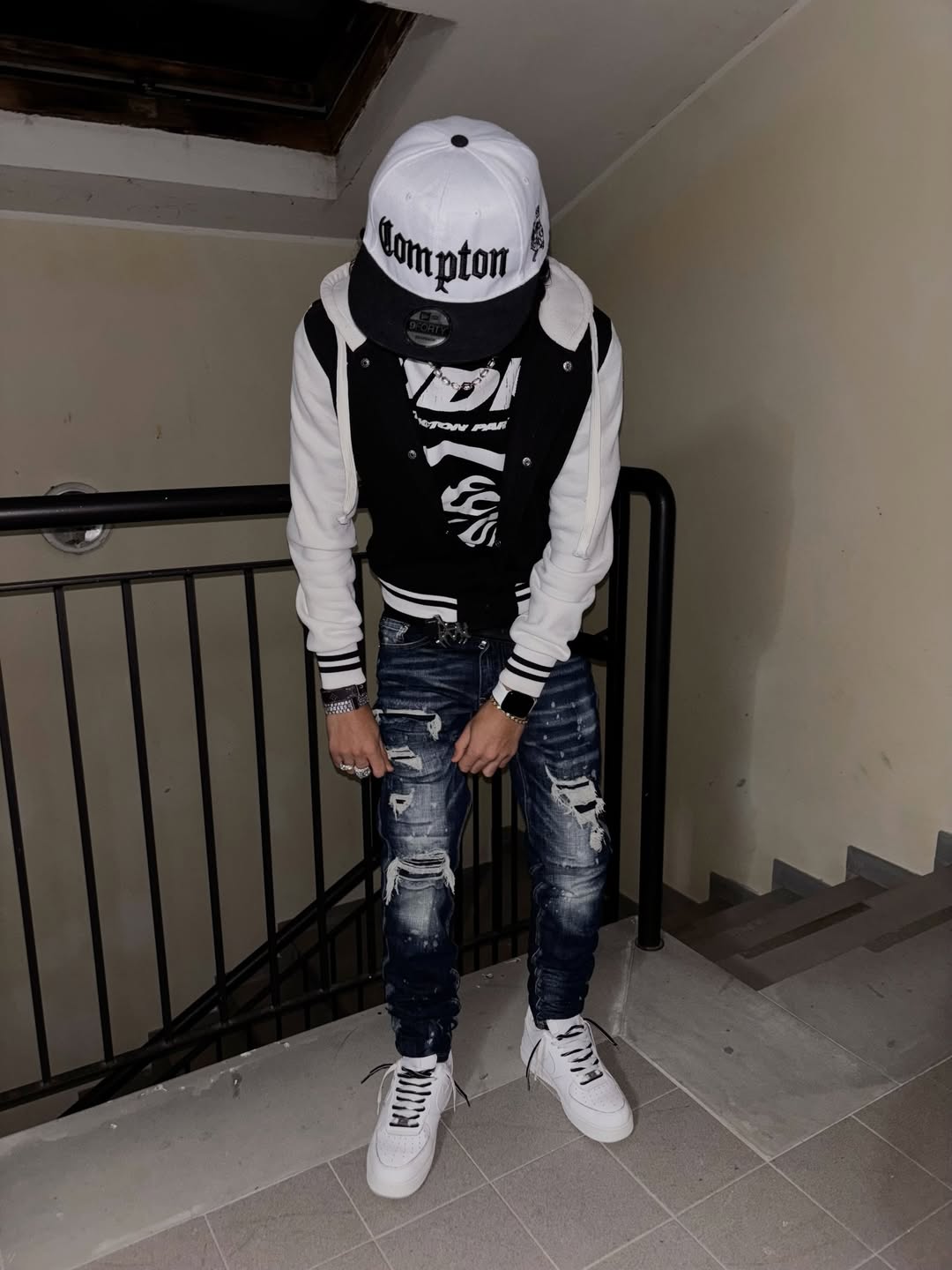 Dark Blue Ripped Jeans