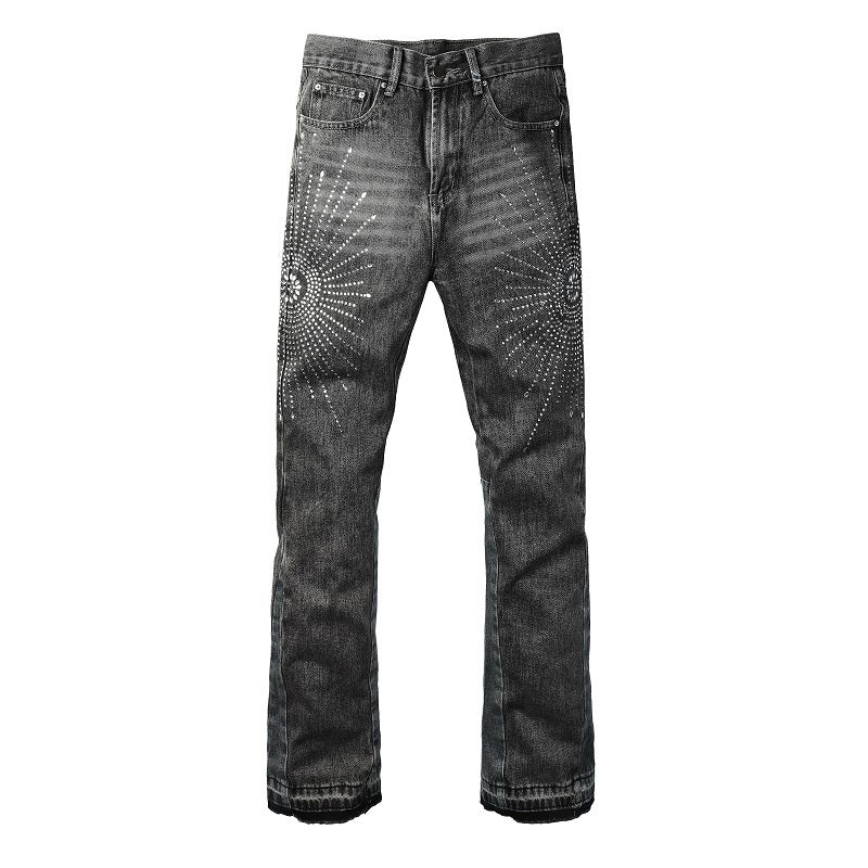 Diamond Grey Flared Jeans