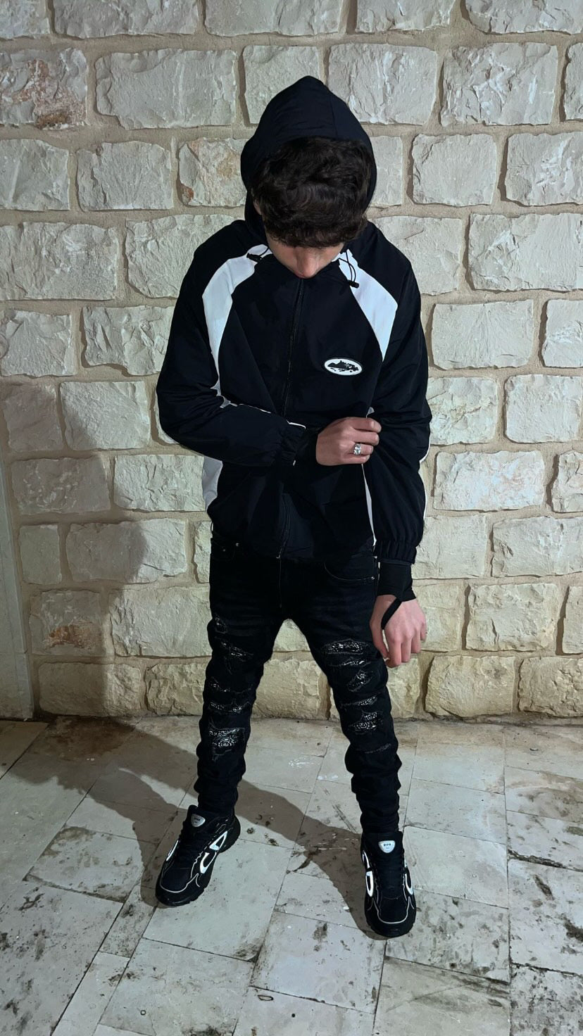 Black Bandana Patch Jeans