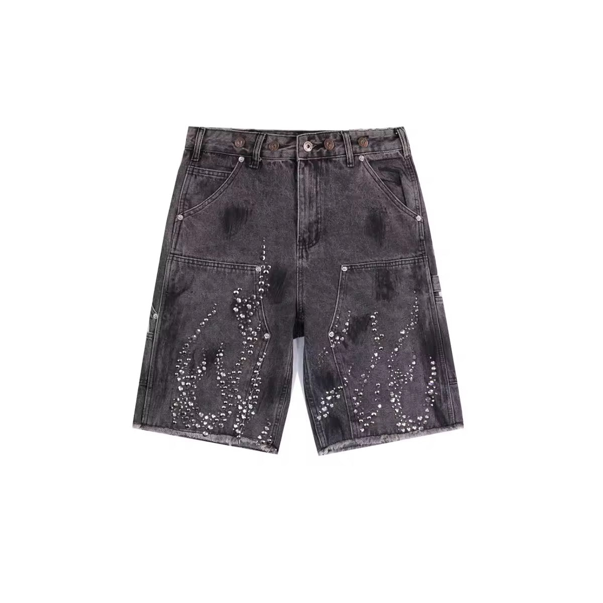 Fire Diamond Grey Shorts