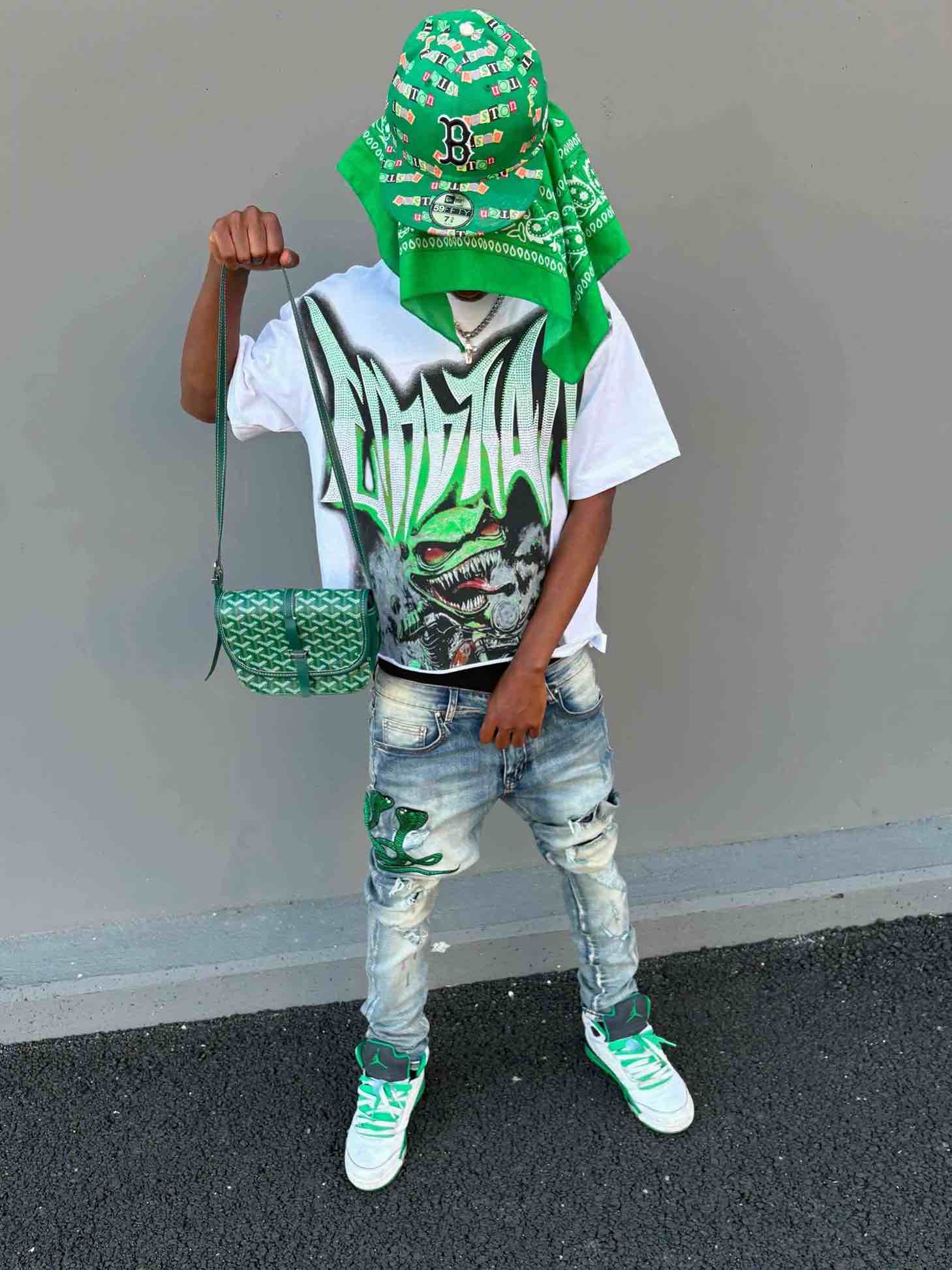 Green Snake Jeans