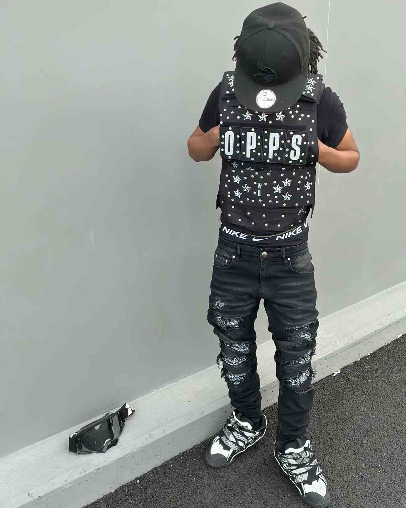 Black Bandana Jeans