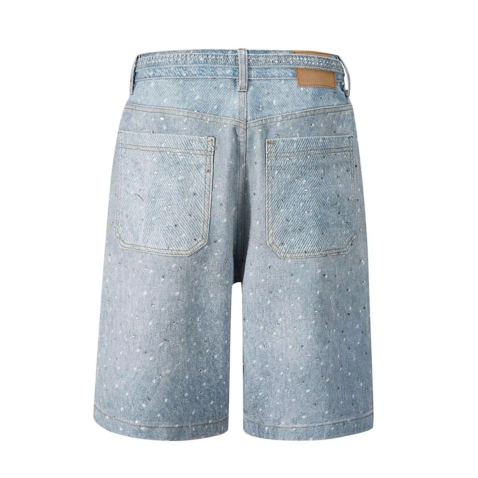 Sky Blue Diamond Shorts