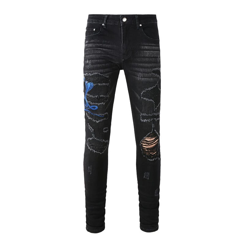 Blue Snake Jeans