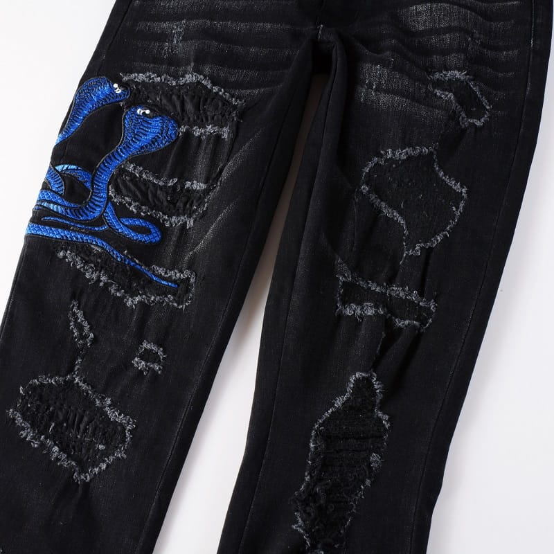 Blue Snake Jeans