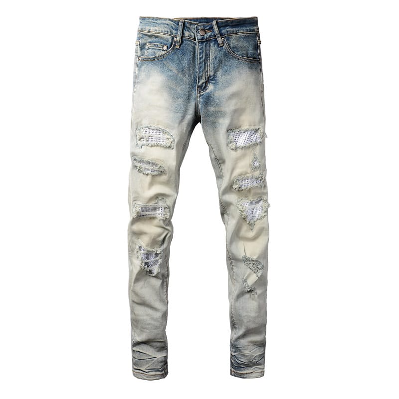 Washed Diamond Jeans