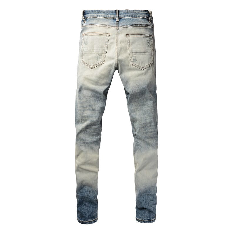 Washed Patch Jeans