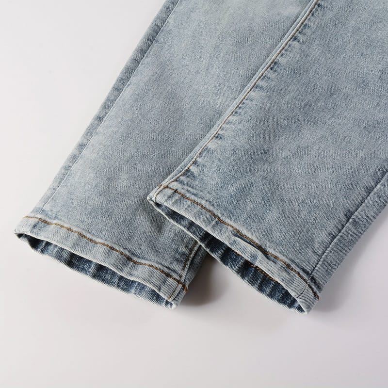 Washed Black Patch Jeans