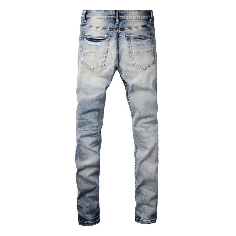 Clear Bandana Patch Jeans