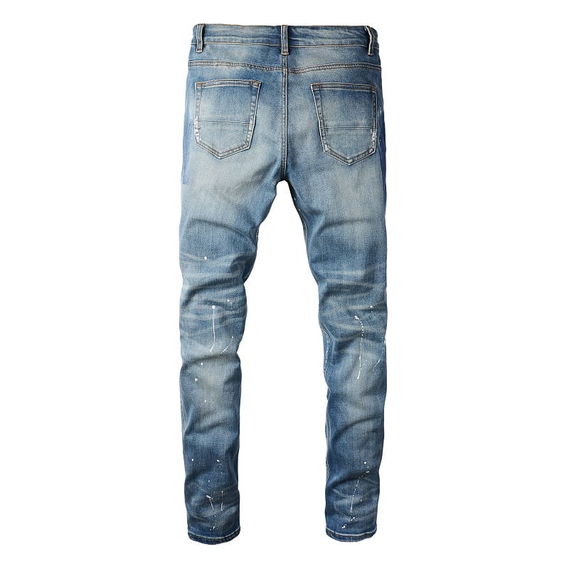 Blue Diamond Patch Jeans