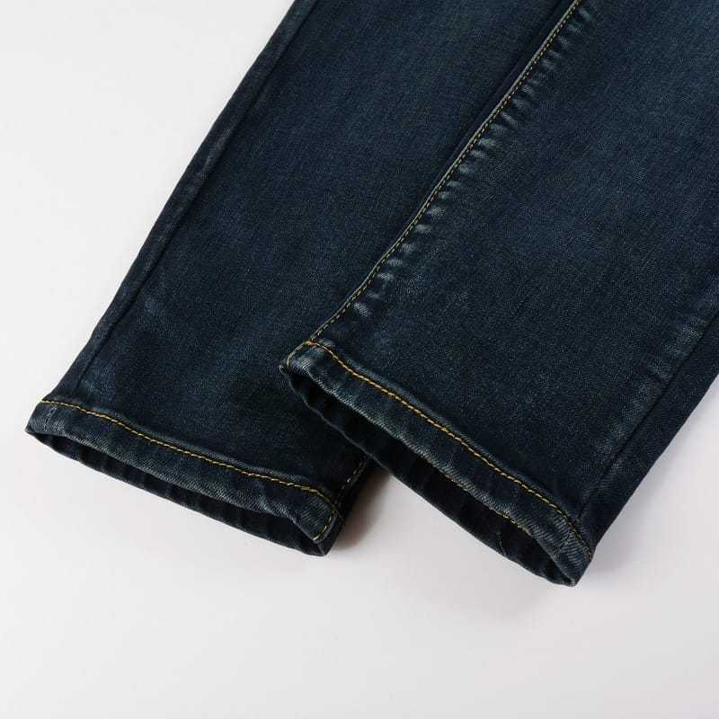 Dark Blue Full Patch Jeans