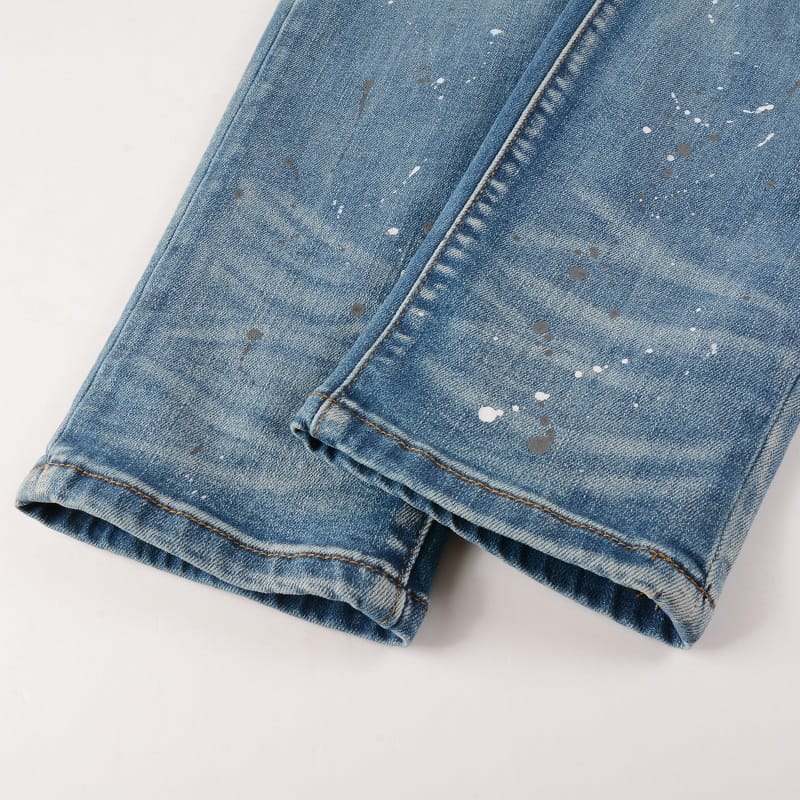 Blue Diamond Patch Jeans