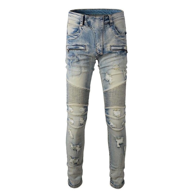 Biker Denim Jeans