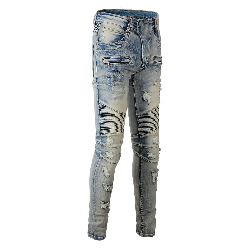 Biker Denim Jeans