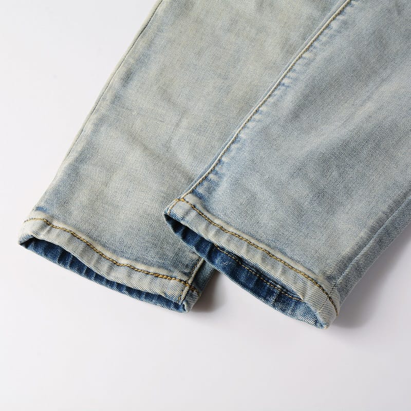 Clear Grey Patch Jeans