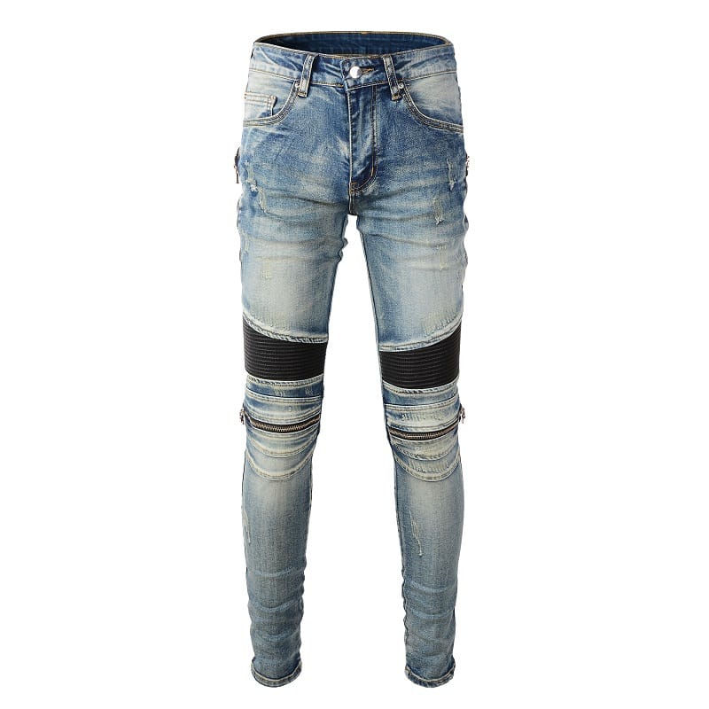 Biker Denim Jeans