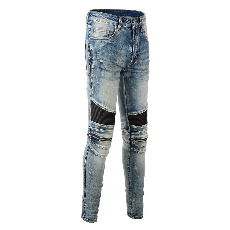 Biker Denim Jeans