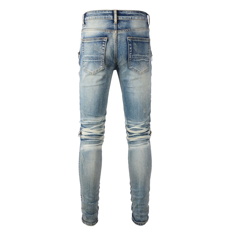 Biker Denim Jeans