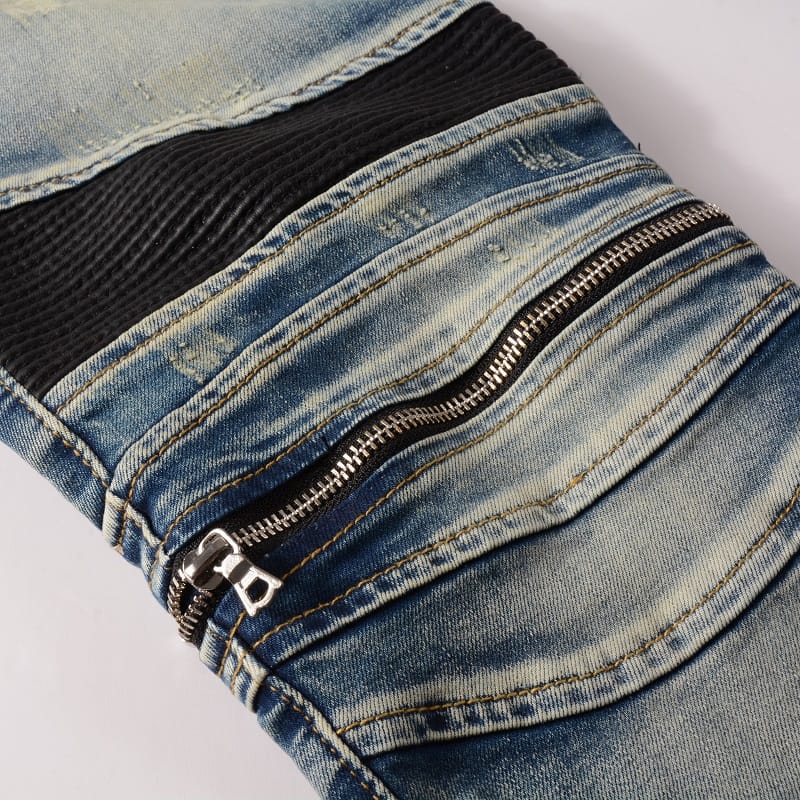 Biker Denim Jeans