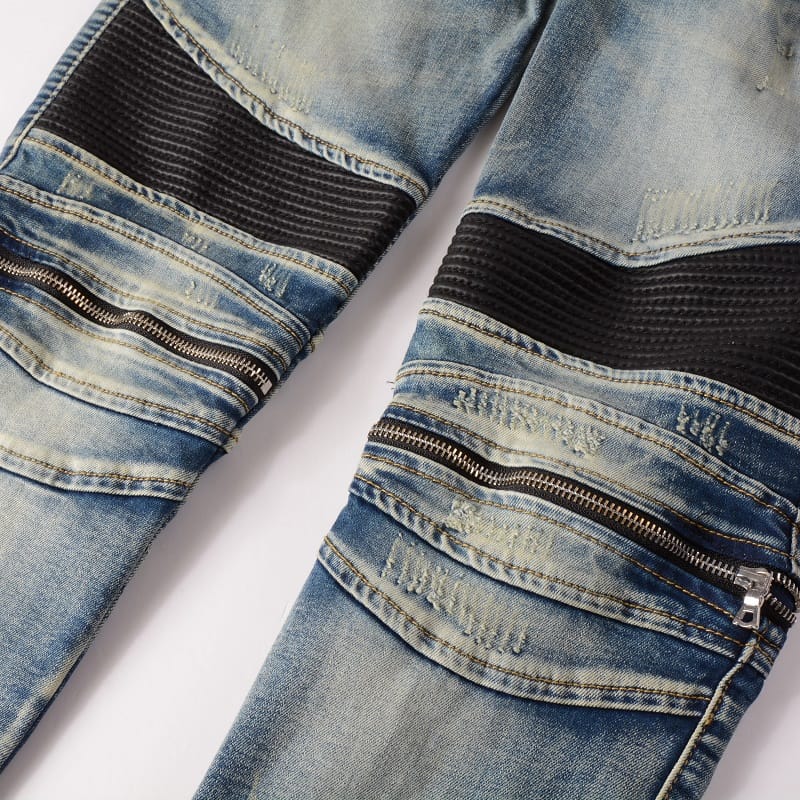 Biker Denim Jeans