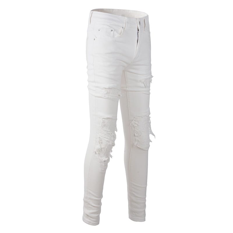 Destroyed White Jeans