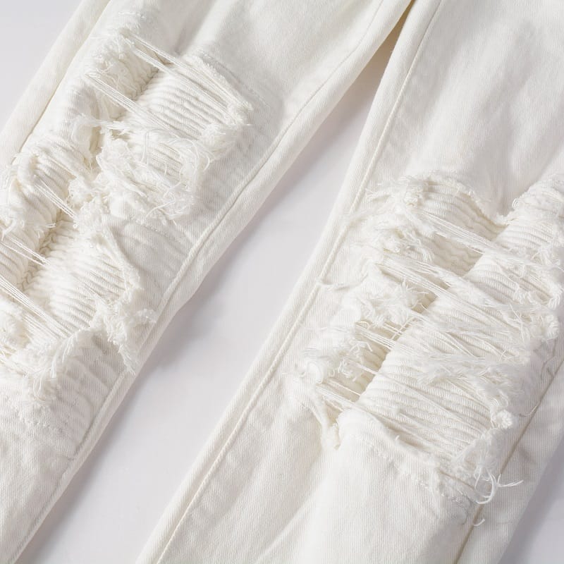 Destroyed White Jeans