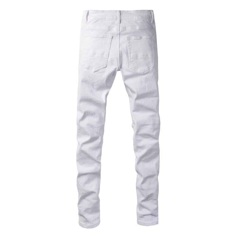 Total White Destroyed Jeans