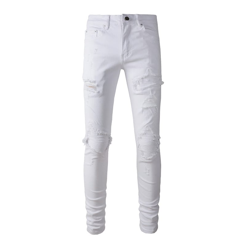 Total White Destroyed Jeans