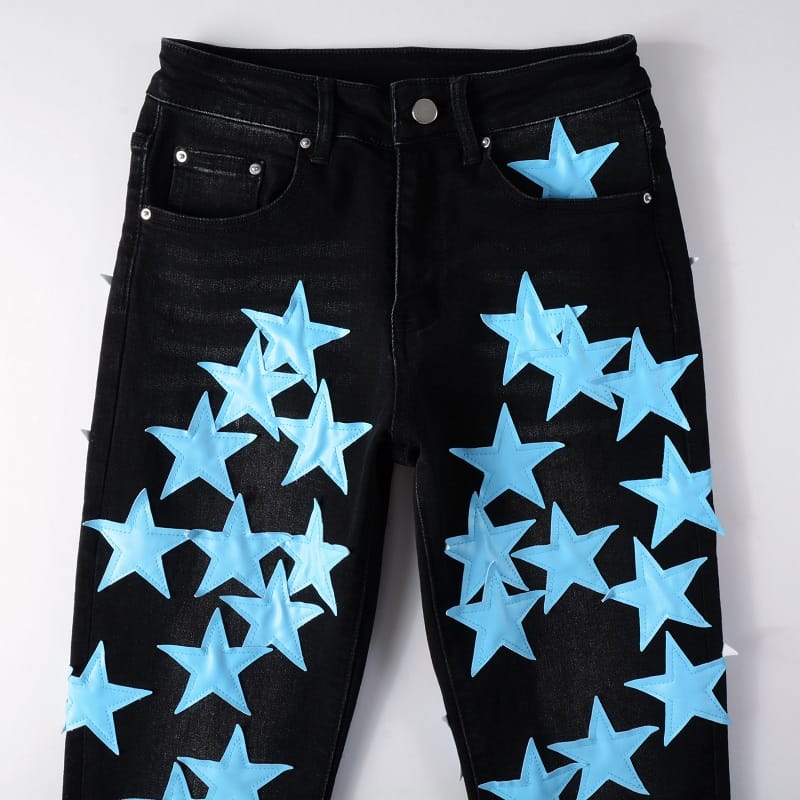 Ice Blue Star Jeans