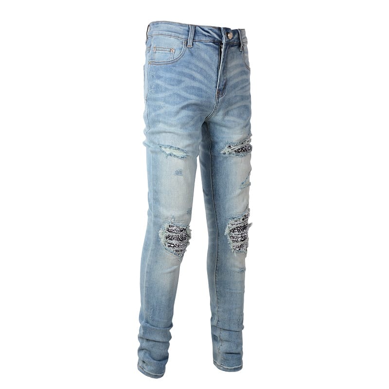 Clear Bandana Jeans