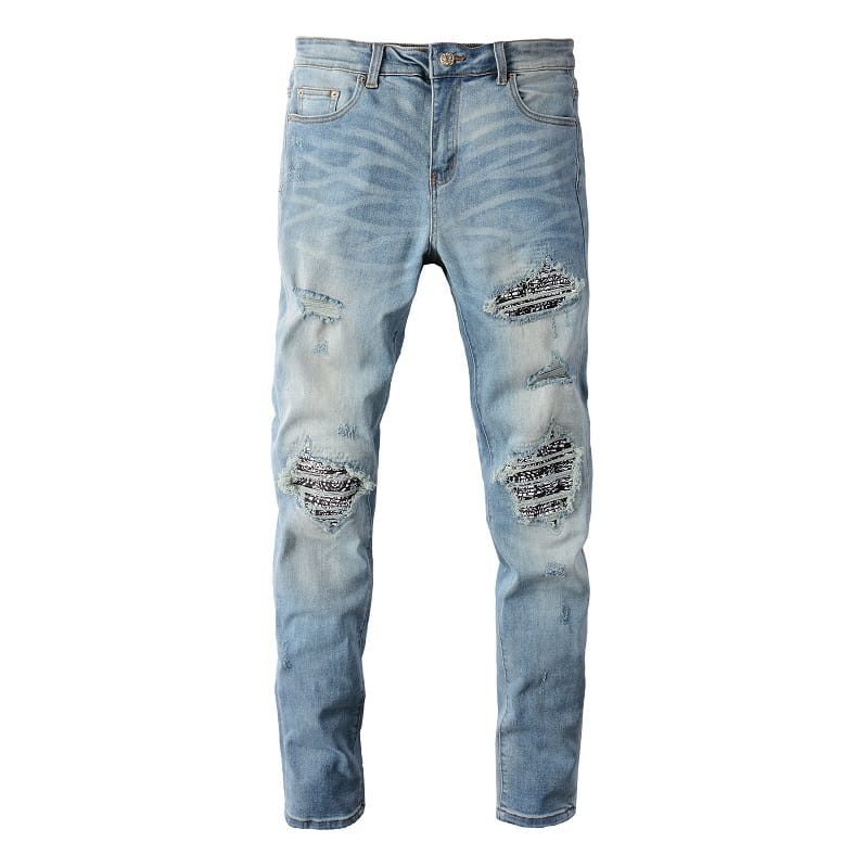 Clear Bandana Jeans