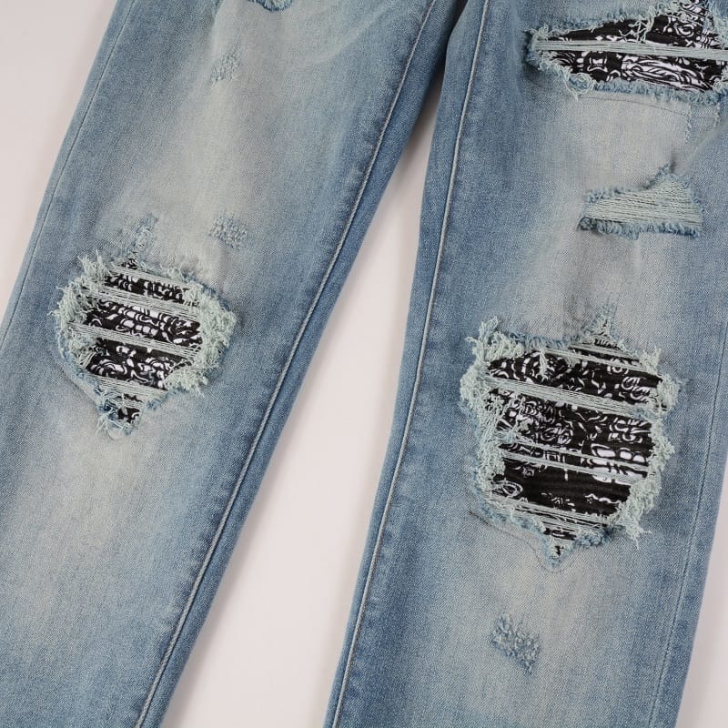 Clear Bandana Jeans