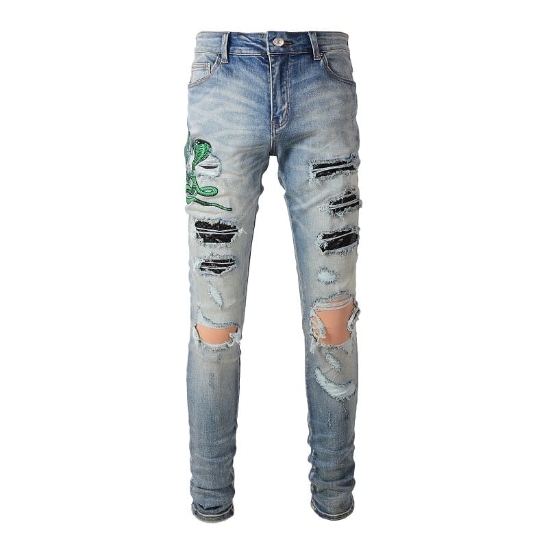 Green Snake Jeans