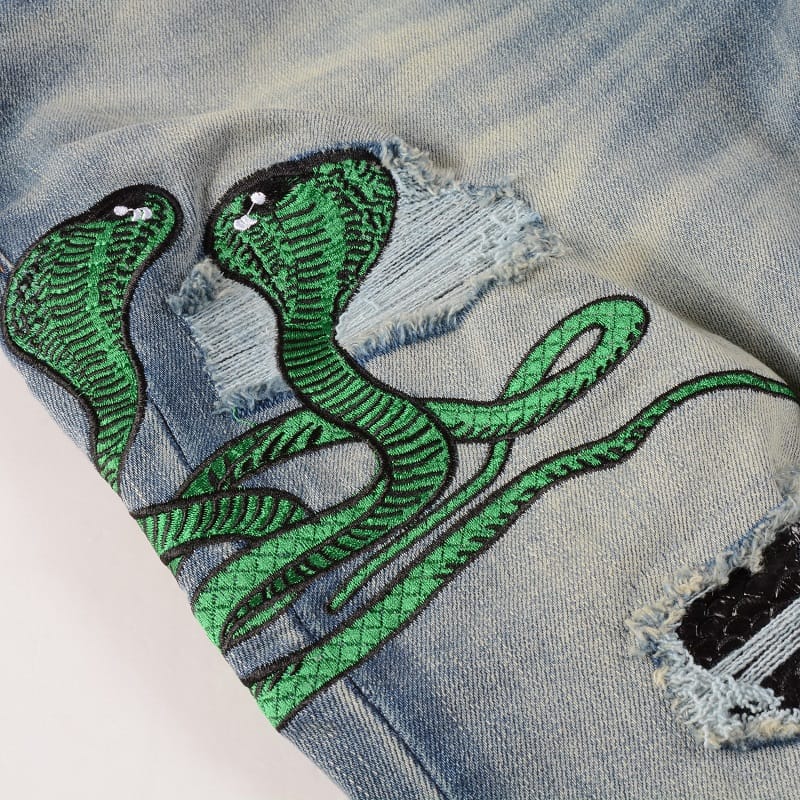 Green Snake Jeans