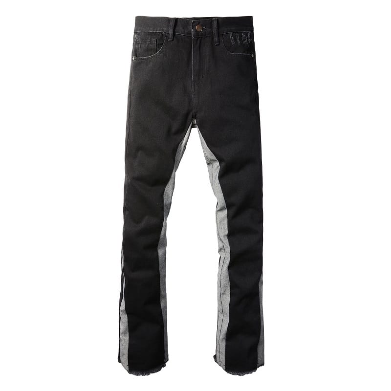 Flared Contrast Jeans