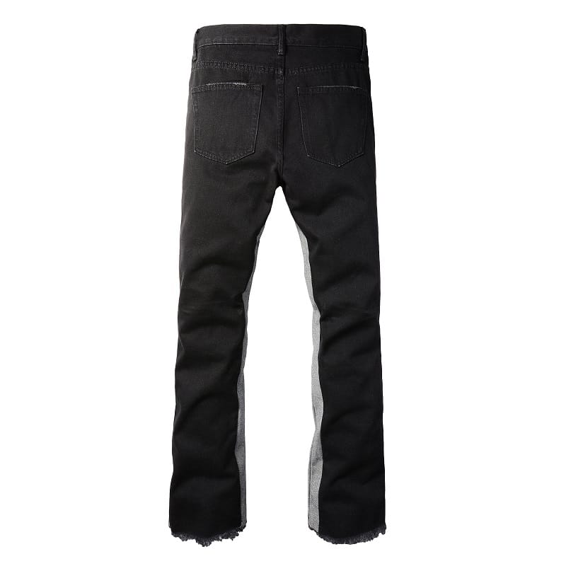 Flared Contrast Jeans