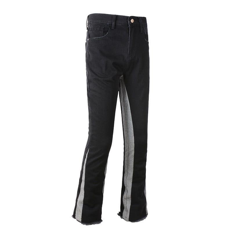 Flared Contrast Jeans