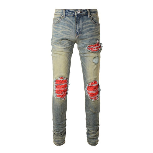 Cherry Bandana Jeans