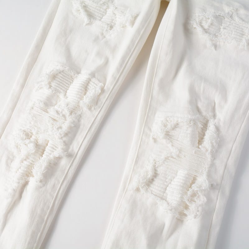 Destroyed White Jeans