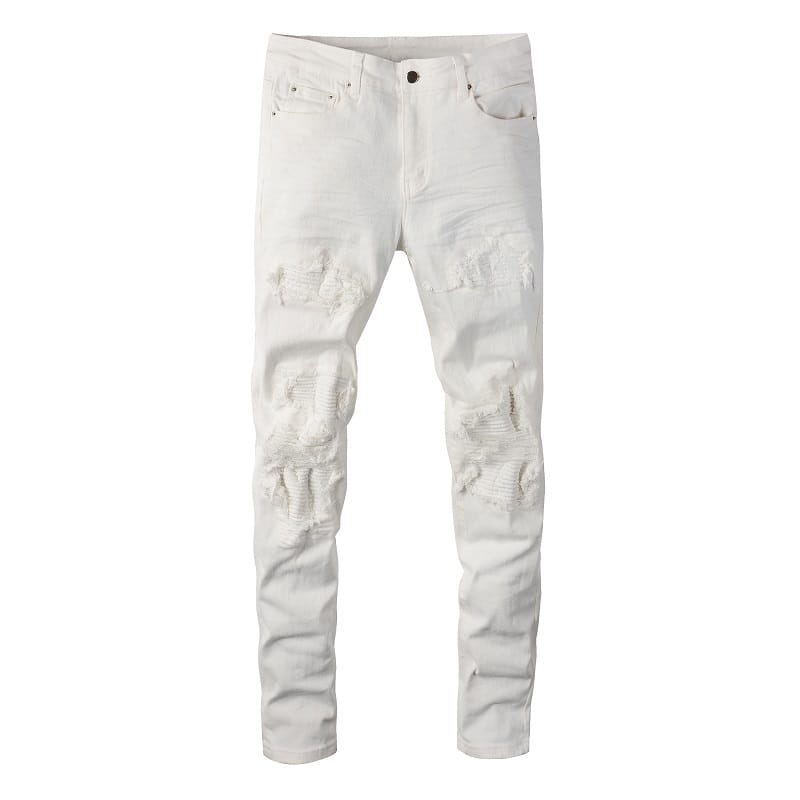 Destroyed White Jeans