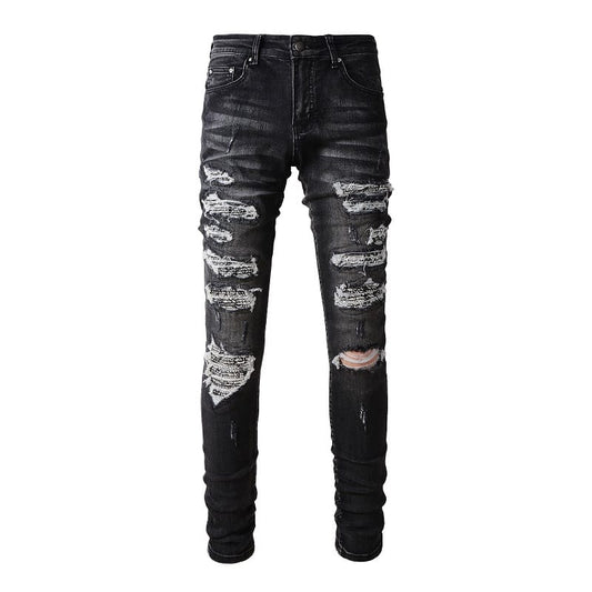 Grey Total Destroyed Jeans