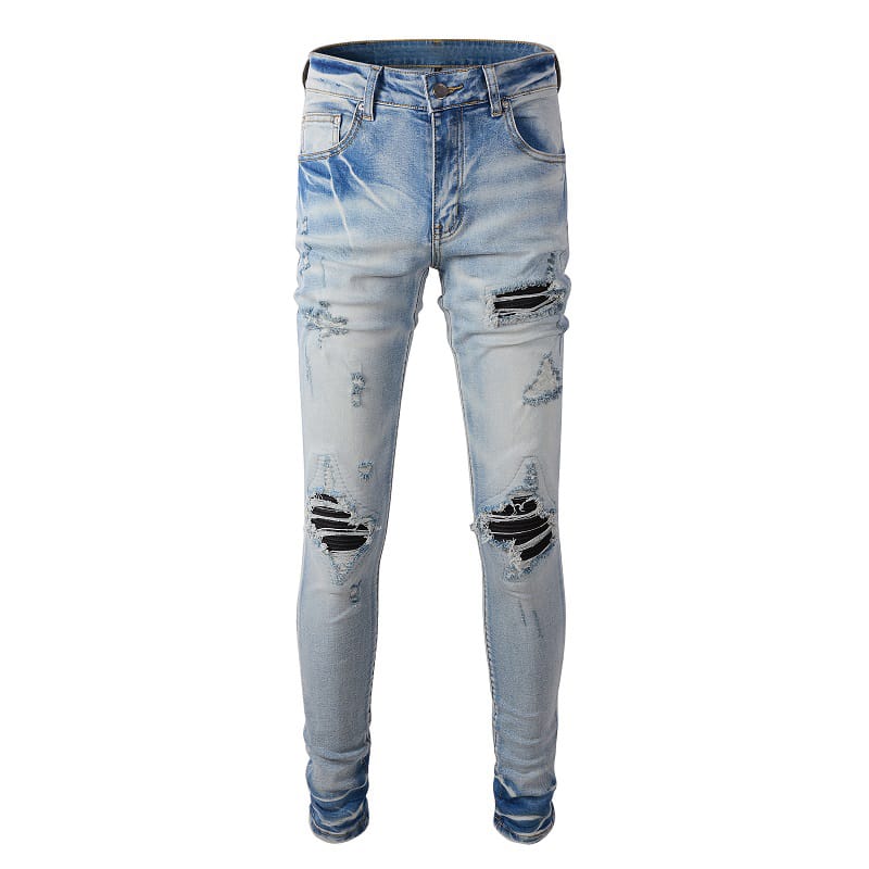 Washed Shadow Patch Jeans