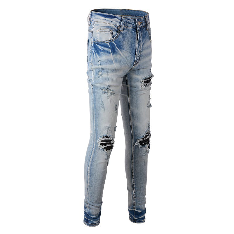 Washed Shadow Patch Jeans